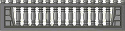 Кирпич арка еврозабора 2000x500