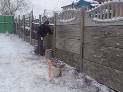 Установка еврозабора Харьков Бета-Строй Фото 11