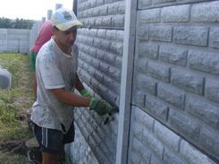 Установка еврозабора Харьков Бета-Строй Фото 5