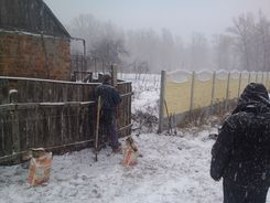 Установка еврозабора Харьков Бета-Строй Фото 8