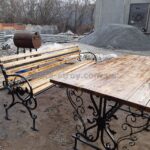 Стол и скамейка ковка изготовление Харькове