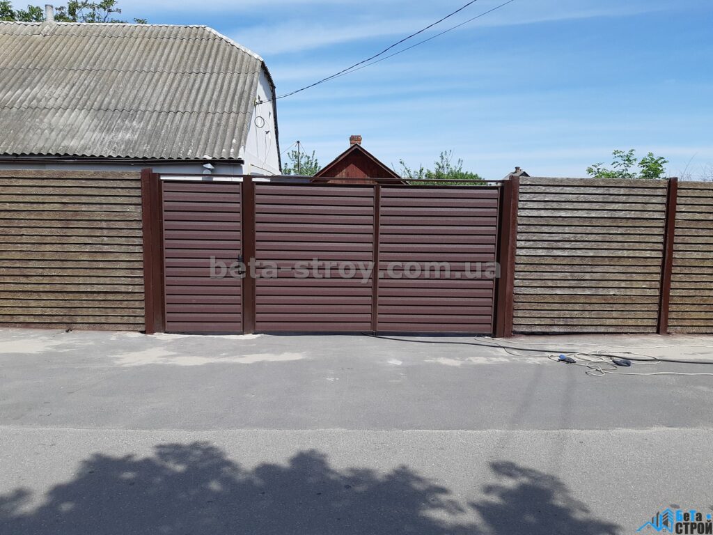 Ворота и забор производство установка доставка Харьков Бета-Строй